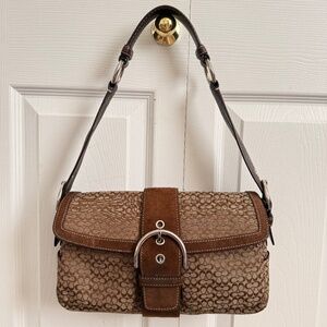 Coach Vintage Soho Suede Leather Shoulder Bag